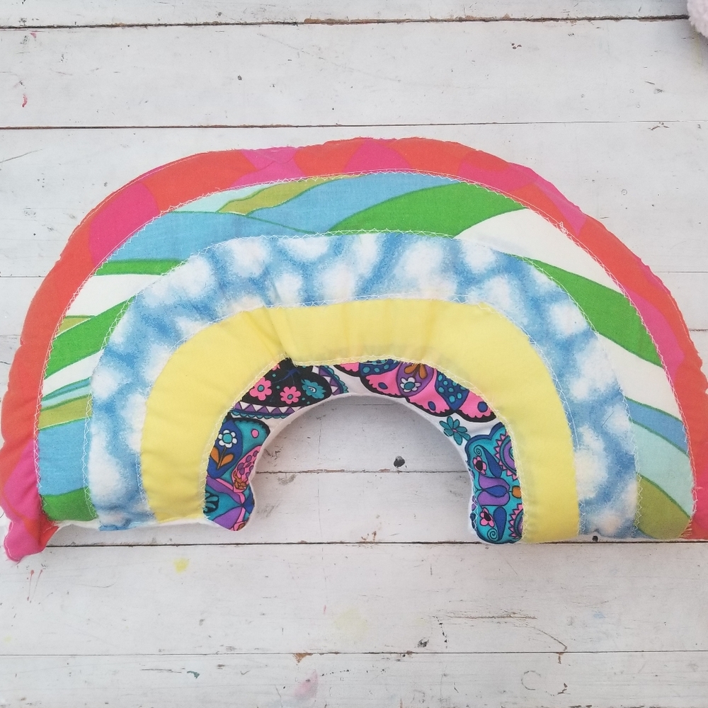 Rainbow pillow